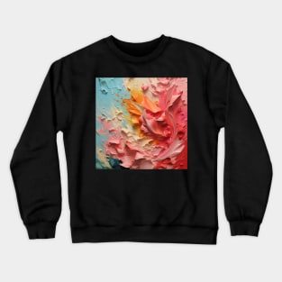 Abstract Strokes: Acrylic Brush Stripe Extravaganza Crewneck Sweatshirt